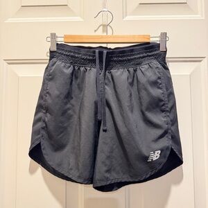 New Balance Women's Black Athletic Running Shorts with Drawstring